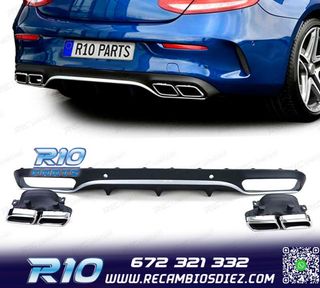 DIFUSOR MERCEDES CLASE C C205 COUPÉ 15-18 AMG PDC + COLAS E
