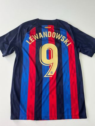 Camiseta original FC Barcelona 2022 Lewandowski 9