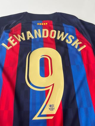 Camiseta original FC Barcelona 2022 Lewandowski 9