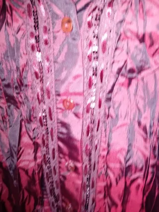 Camisa raso fiesta lentejuelas