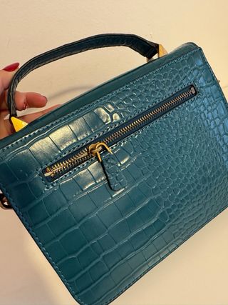 Bolso Guess Verde Azulado Cocodrilo