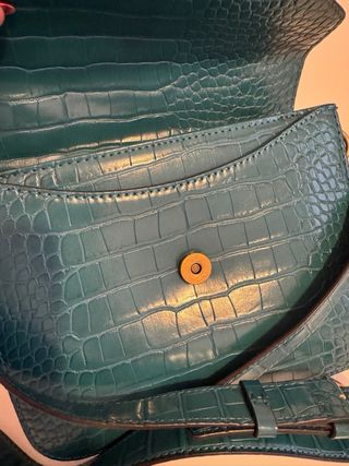 Bolso Guess Verde Azulado Cocodrilo
