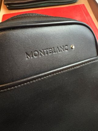Bandolera Montblanc Negra Caballero