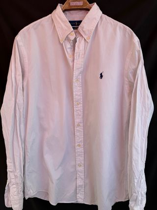 Camisa Ralph Lauren Custom Fit Blanca Talla L