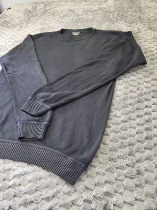 Jersey de Punto Lacoste 100% Algodón - Gris Oscuro