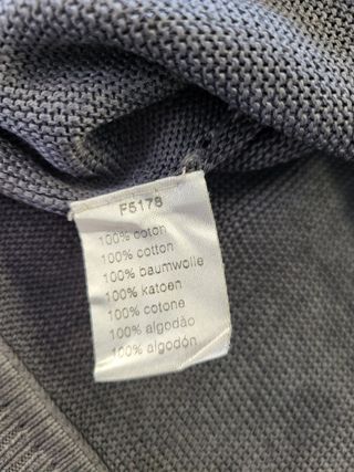 Jersey de Punto Lacoste 100% Algodón - Gris Oscuro