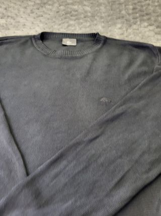 Jersey de Punto Lacoste 100% Algodón - Gris Oscuro