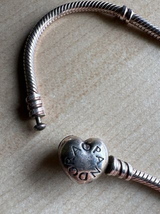 Pulsera Pandora Corazón Plata