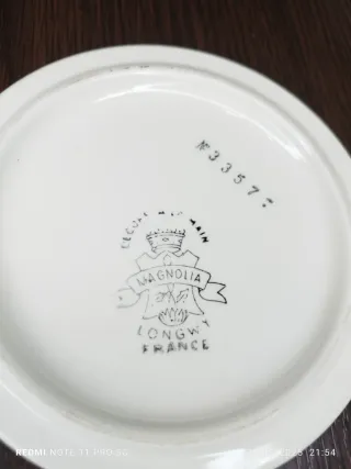 Juego de porcelana Magnolia Longwy