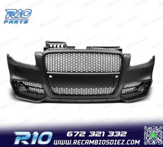 PARAGOLPES DELANTERO AUDI A4 04-07 LOOK RS4 NEGRO