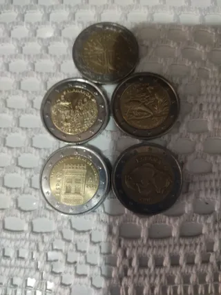 5 Monedas de 2 Euros