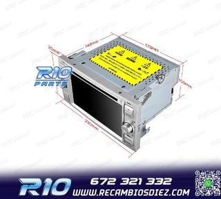RADIO GPS ANDROID 12 PARA FORD FOCUS C-MAX FIESTA GALAXY KUG