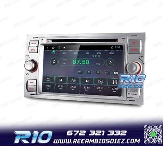 RADIO GPS ANDROID 12 PARA FORD FOCUS C-MAX FIESTA GALAXY KUG