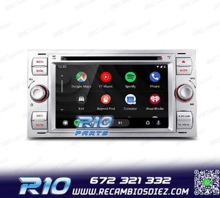 RADIO GPS ANDROID 12 PARA FORD FOCUS C-MAX FIESTA GALAXY KUG