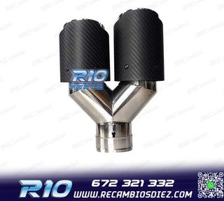 COLA ESCAPE CARBONO DOBLE DERECHA LOOK AKRAPOVIC