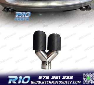 COLA ESCAPE CARBONO DOBLE DERECHA LOOK AKRAPOVIC