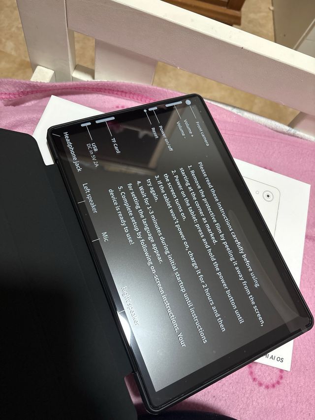 Tablet Nero Nuovo con Accessori