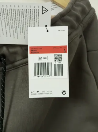 Pantalón Chándal Nike Gris talla L Hombre Nuevo.