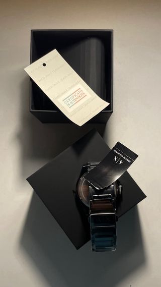 Reloj Armani Exchange Negro y Plateado