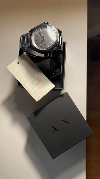 Reloj Armani Exchange Negro y Plateado