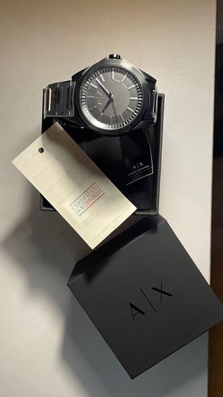 Reloj Armani Exchange Negro y Plateado