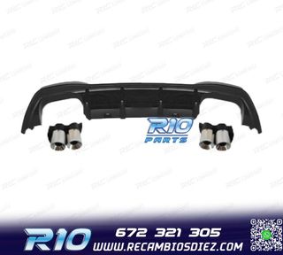 DIFUSOR VOLKSWAGEN VW GOLF 8 21-23 LOOK R DOBLE SALIDA + CO