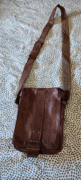 Bolso de piel para hombre Privata.