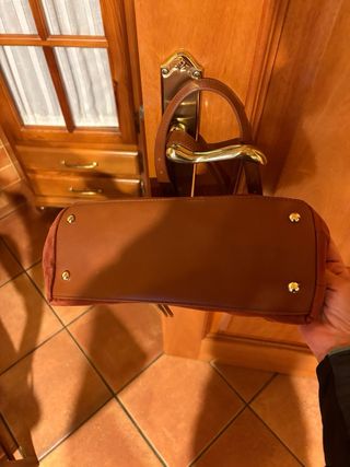 Bolso de ante marrón Precchio