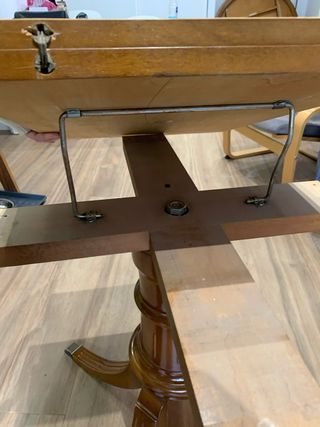 Mesa redonda extensible madera maciza