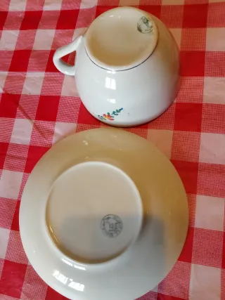 Taza y plato La Cartuja de Sevilla