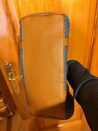 Bolso Inside Azul con Lunares Blancos