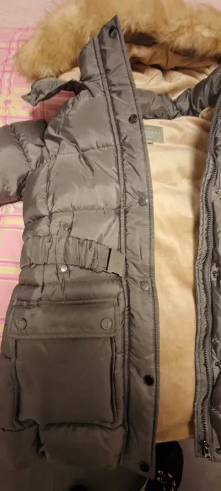 Abrigo niña gris talla 15-16