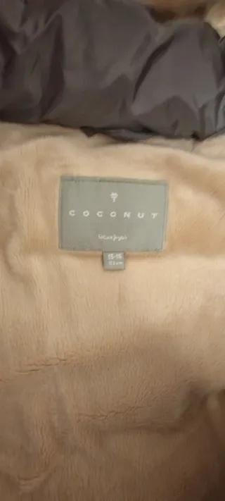 Abrigo niña gris talla 15-16