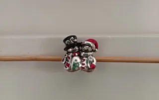 Charm Muñecos Nieve Pareja