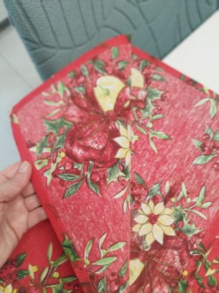 Tovaglia natalizia tessuto rosso