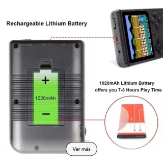 Consola Portátil 8 Bits 500 Juegos