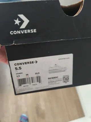 Converse piel plataforma blancas