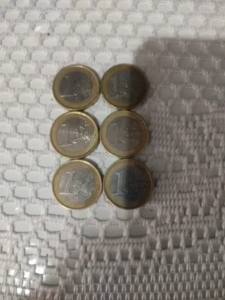 6 Monedas de 1 Euro