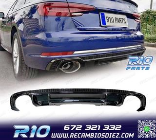 DIFUSOR AUDI A4 S LINE 16-19 LOOK RS4