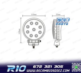 FOCO LED 42W COCHE, CAMION, QUAD O MOTO