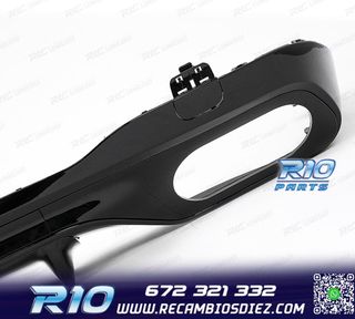 DIFUSOR MERCEDES W206 AMG 21- LOOK C43 + COLAS ESCAPE NEGRO