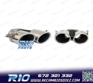 COLAS DE ESCAPE MERCEDES GLE W167 19- LOOK GLE53 CROMO