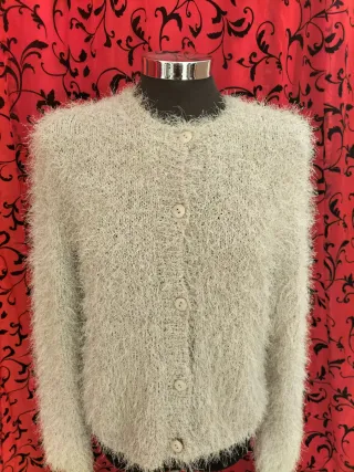 Chaqueta de pelo beige