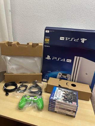 PS4 Pro 1TB y 7 Juegos Precintados!