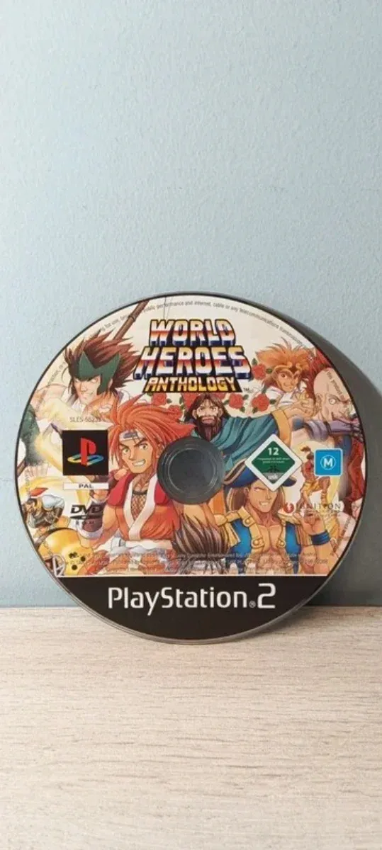Juego World Heroes Anthology para PlayStation 2.