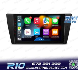 RADIO GPS ANDROID 14 PARA BMW E90 E91 E92 E93 PANTALLA 9" TA