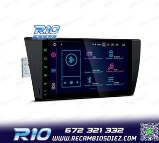 RADIO GPS ANDROID 14 PARA BMW E90 E91 E92 E93 PANTALLA 9" TA