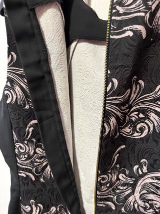 Abito H&M damascato nero/bianco tg. 46