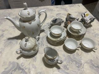 Servizio da Tè Bavaria Porcellana Oro