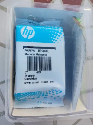 Cartucho Tinta HP 302XL Tricolor original